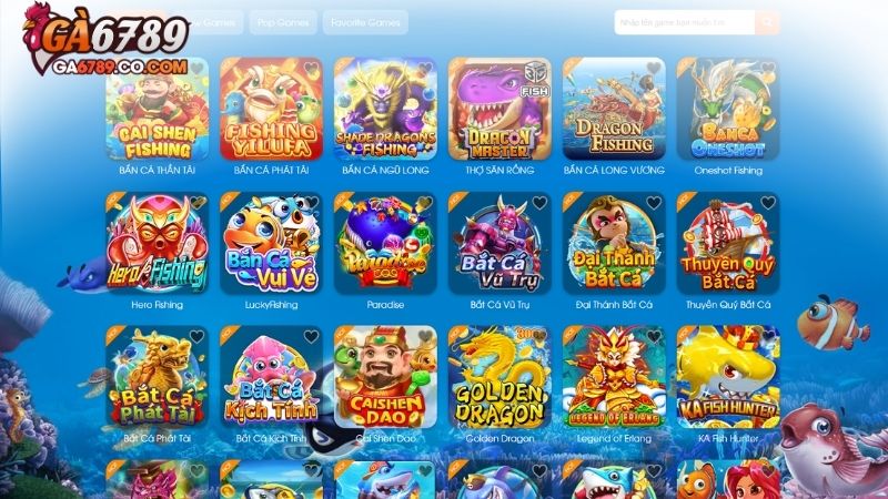 Giới thiệu sảnh game bắn cá GA6789