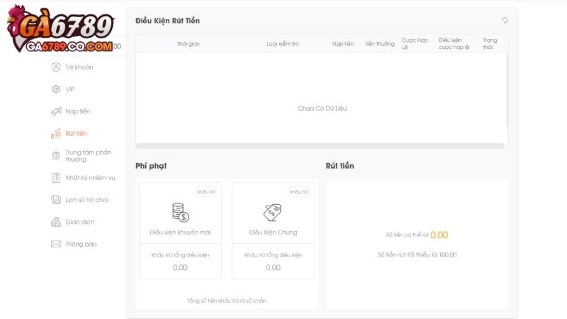 Lưu ý quan trọng bạn cần nắm rõ khi rút tiền GA6789